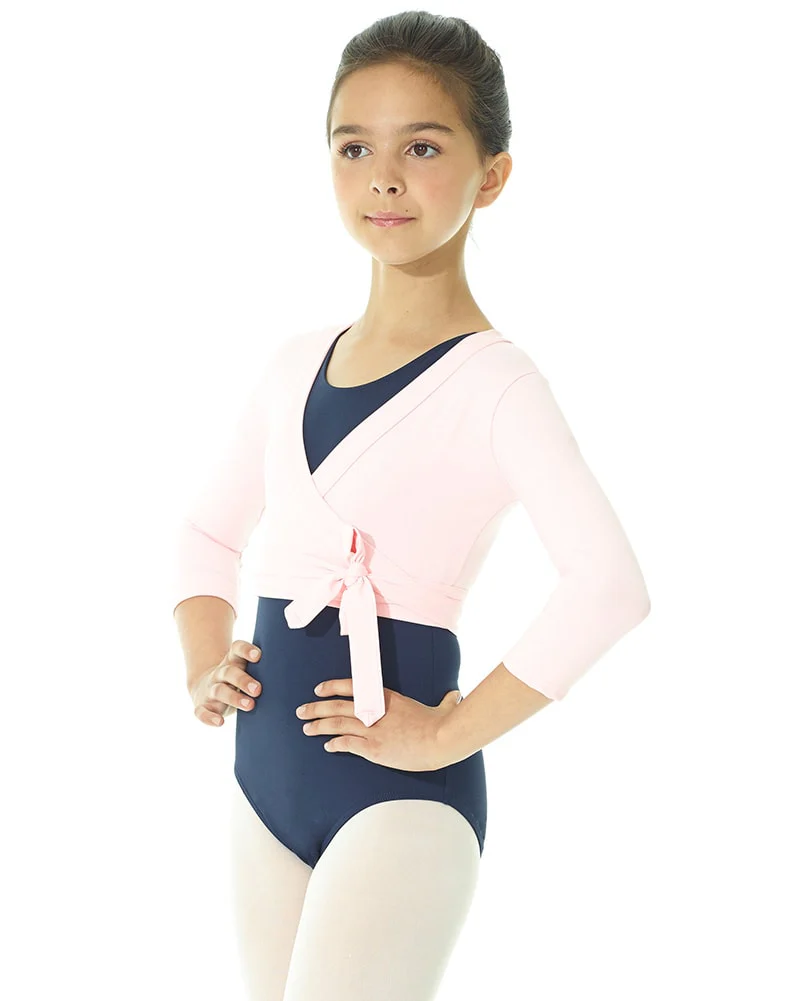 Mondor 3/4 Sleeve Wrap Top - 3542C Girls - Image 3