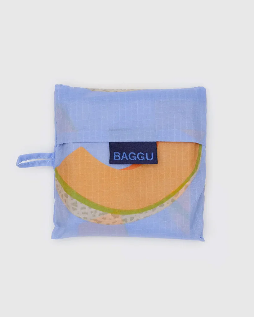 Baggu Reusable Bag - Cantaloupe Blue - Image 2