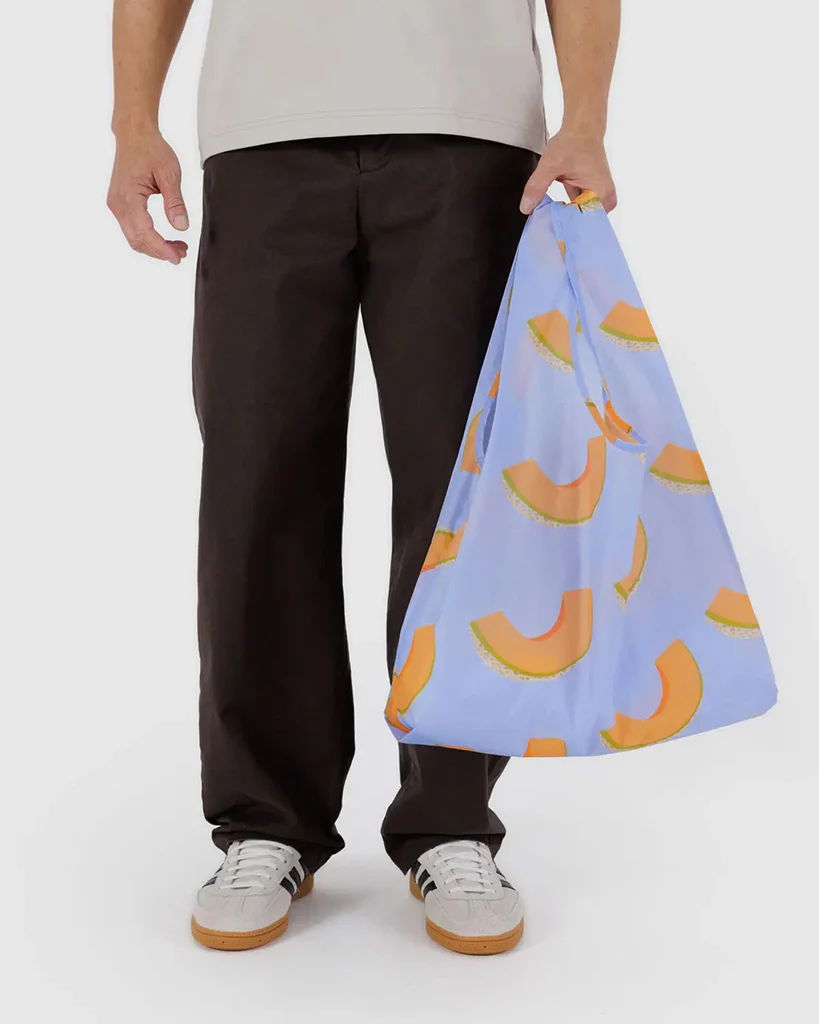 Baggu Reusable Bag - Cantaloupe Blue - Image 3