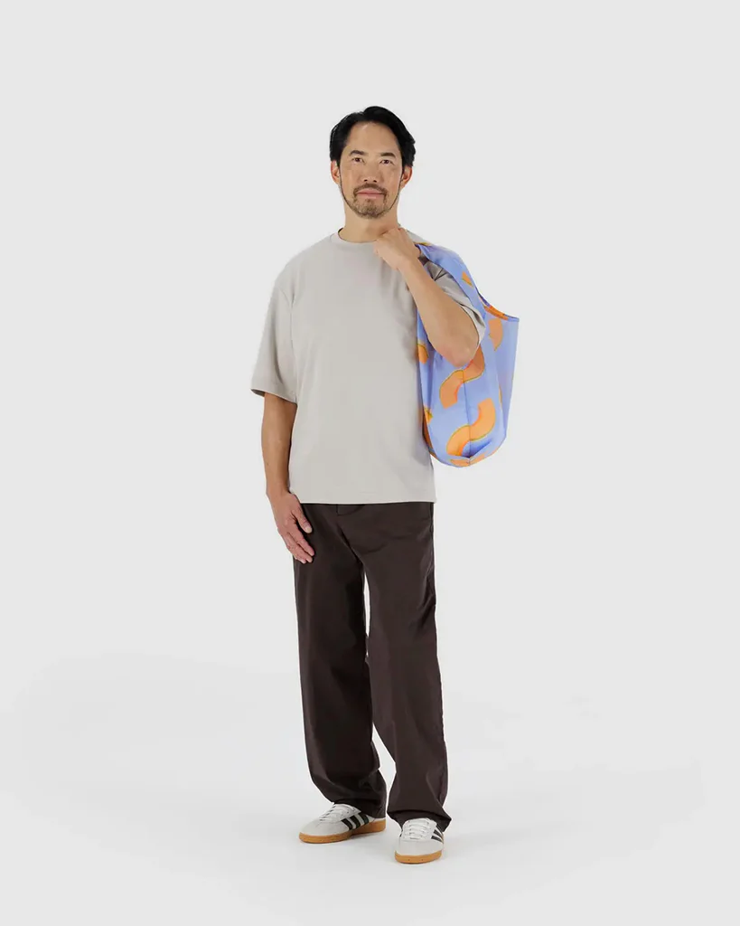 Baggu Reusable Bag - Cantaloupe Blue - Image 4