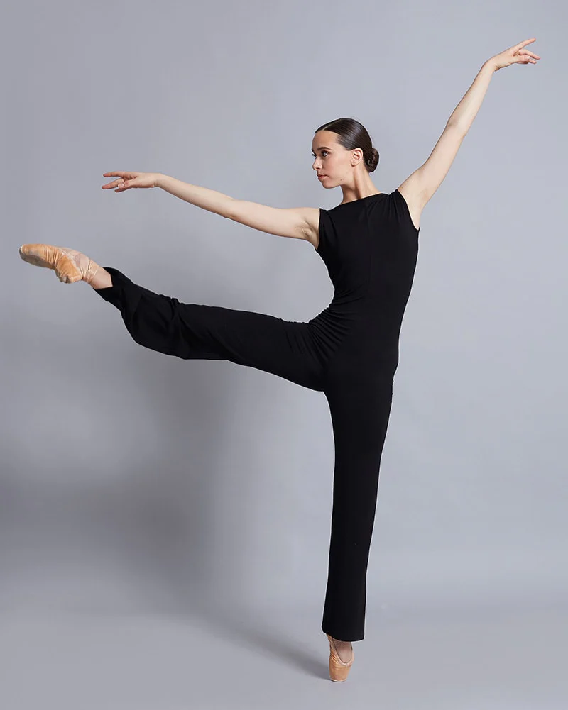 Ballet Rosa Yume Boat Neck Bamboo Knit Tank Unitard - Womens - Image 3