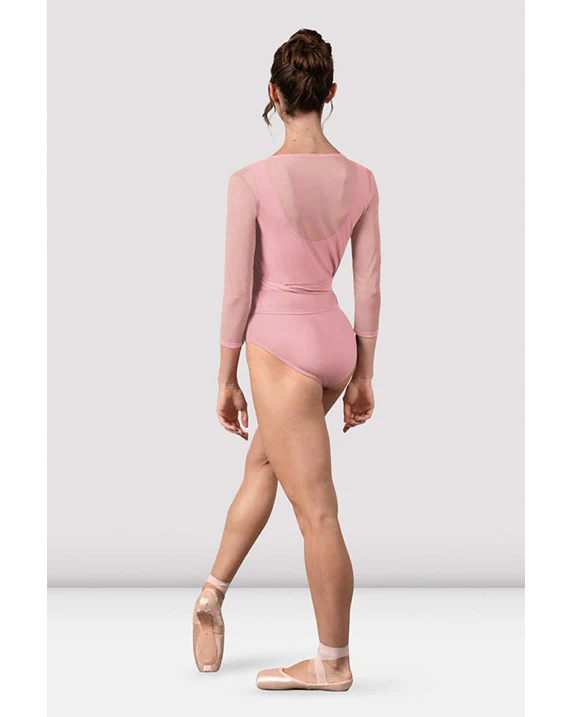 Bloch Harmony Mesh 3/4 Sleeve Wrap Top - Z30022 Womens - Image 3