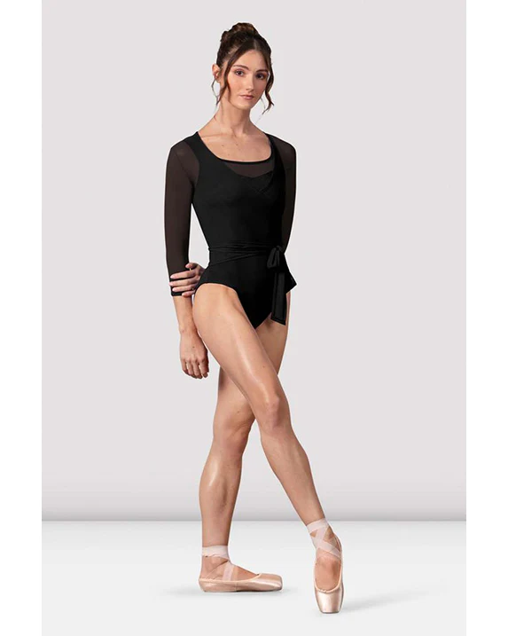 Bloch Harmony Mesh 3/4 Sleeve Wrap Top - Z30022 Womens - Image 5