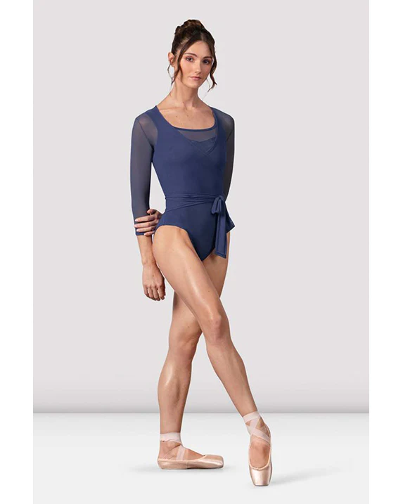Bloch Harmony Mesh 3/4 Sleeve Wrap Top - Z30022 Womens - Image 8