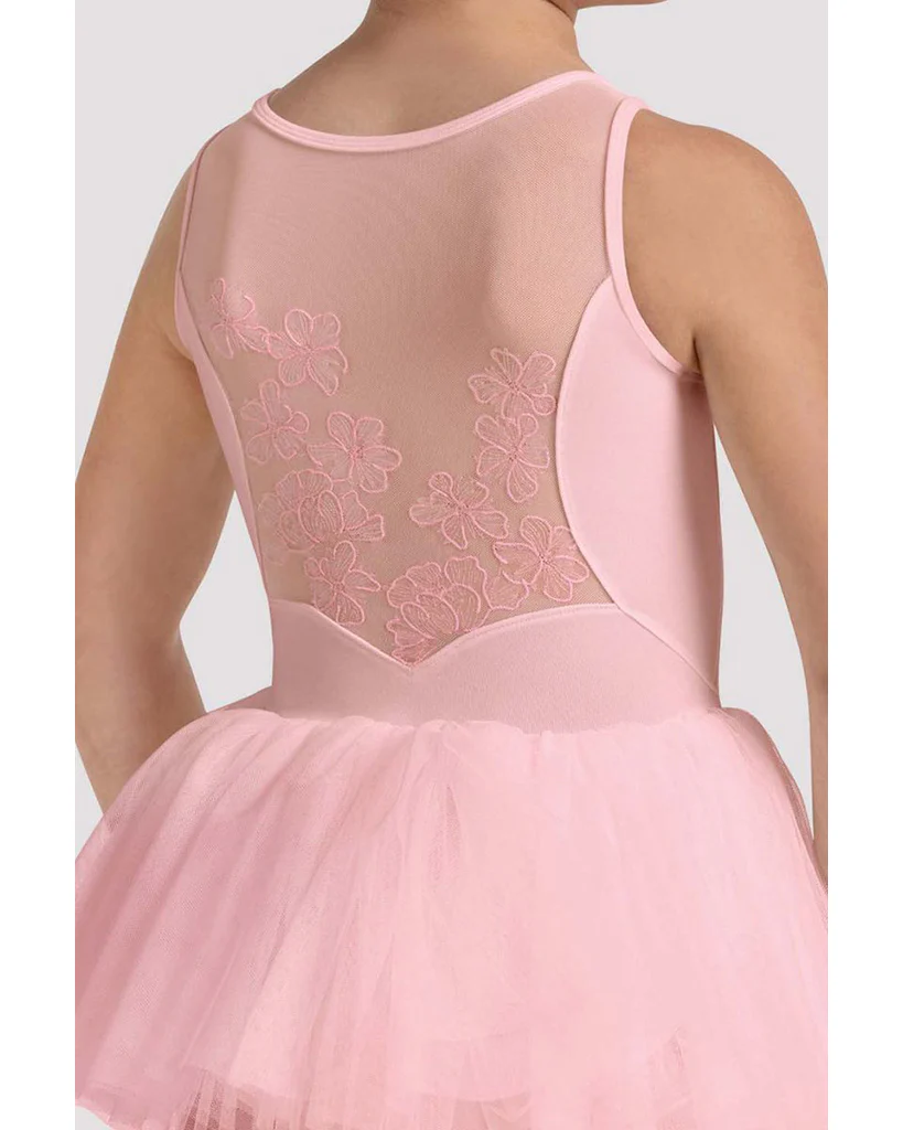 Bloch Maria Sweetheart Neck Floral Embroidered Mesh Back Tutu Ballet Dress - CL50004 Girls - Image 3