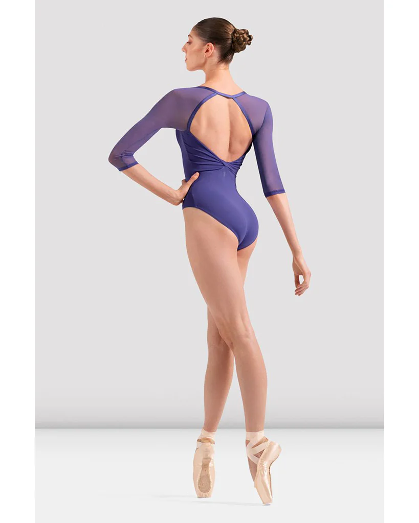 Bloch Square Neck Open Back Mesh 3/4 Sleeve Leotard - L60003 Womens - Image 6
