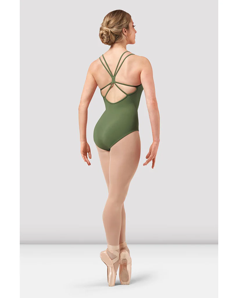 Bloch Willow Mesh Scoop Neck Lace Print Double Strap Camisole Leotard - L0257 Womens - Image 4