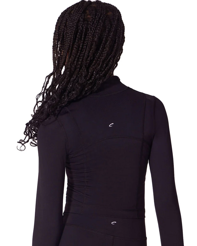 Capezio Soft Elegance Athletic Dance Zip-Up Jacket - EL111T Girls - Image 3