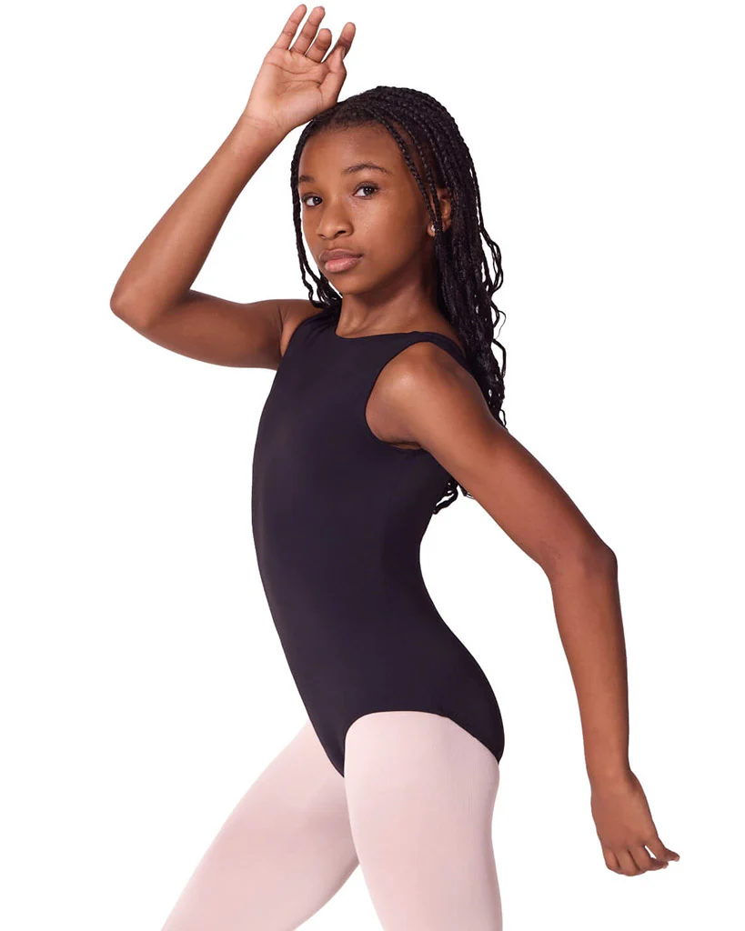 Capezio Soft Elegance Boat Neck Low Back Tank Leotard - EL105T Girls - Image 2