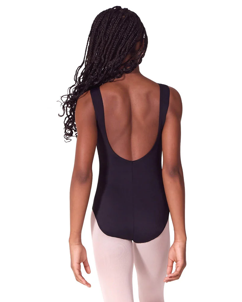 Capezio Soft Elegance Boat Neck Low Back Tank Leotard - EL105T Girls - Image 4