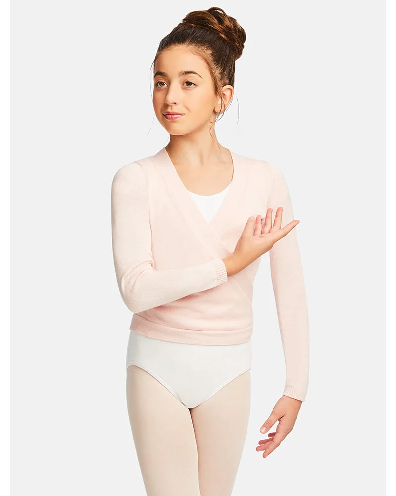 Capezio Knit Ballet Wrap Sweater - CK10949C Girls - Image 3