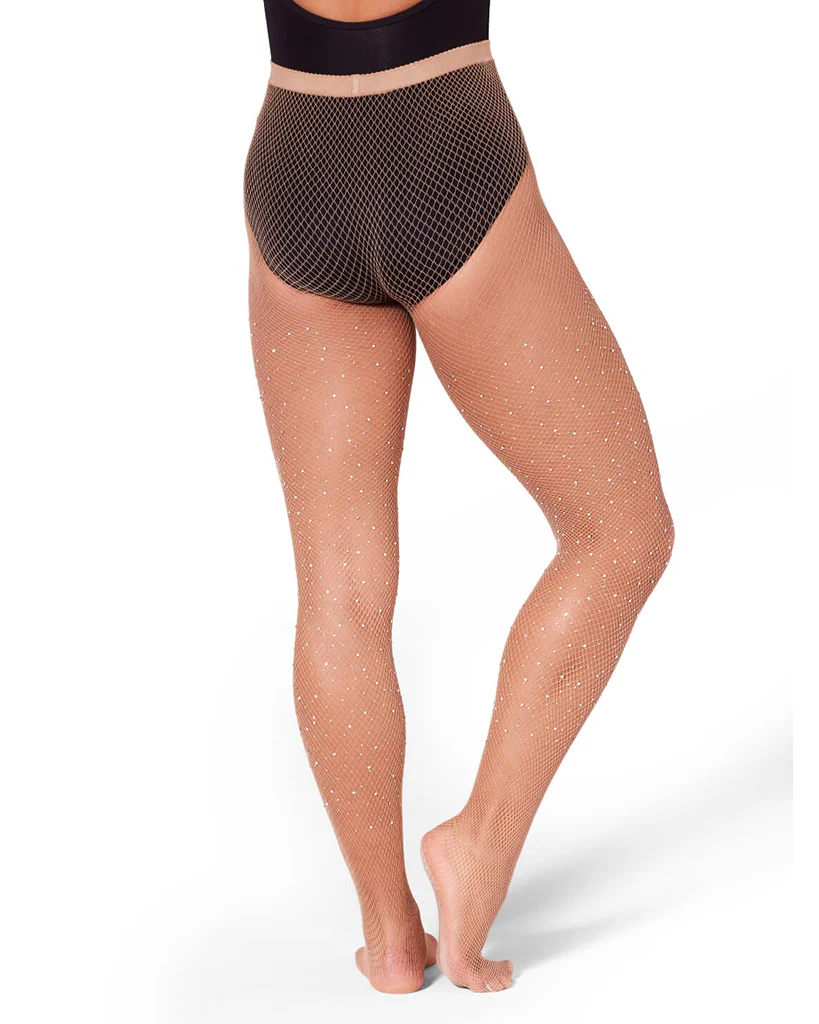 Capezio Professional All-Over Rhinestone Fishnet Dance Tights - 3505W Womens - Image 7