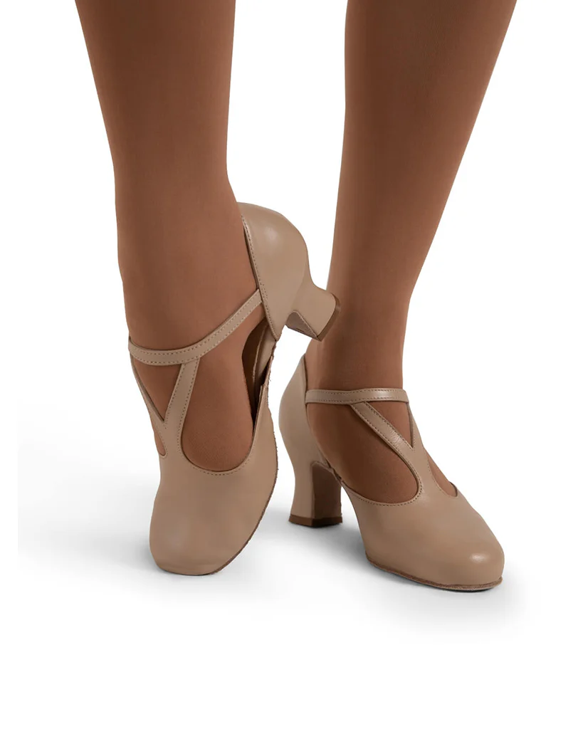 Capezio Shanel Y Strap Nappa Leather 2.5" Character Shoes - 849 Womens - Image 4