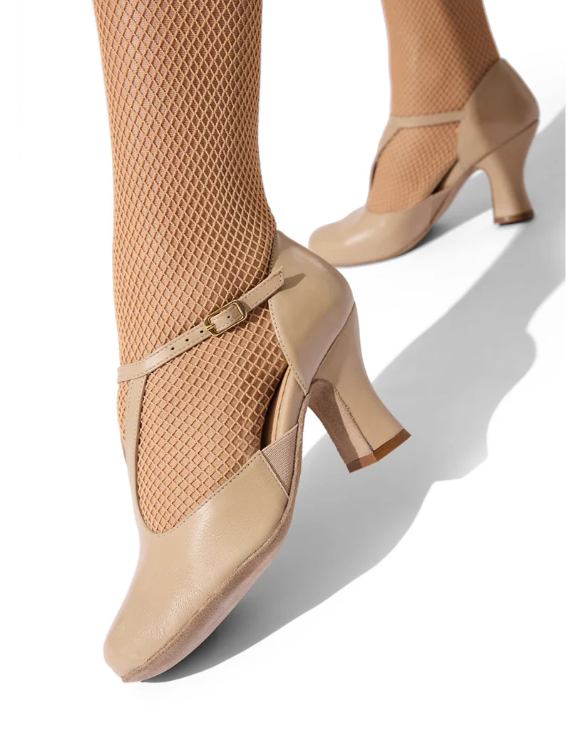 Capezio Shanel Y Strap Nappa Leather 3" Character Shoes - 850 Womens - Image 11