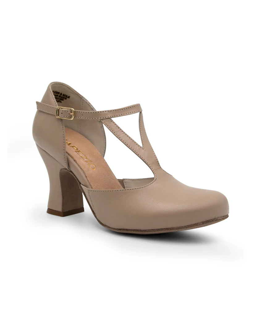 Capezio Shanel Y Strap Nappa Leather 3" Character Shoes - 850 Womens - Image 7