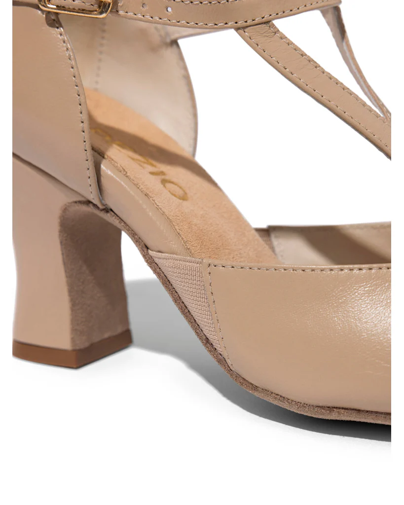 Capezio Shanel Y Strap Nappa Leather 3" Character Shoes - 850 Womens - Image 8