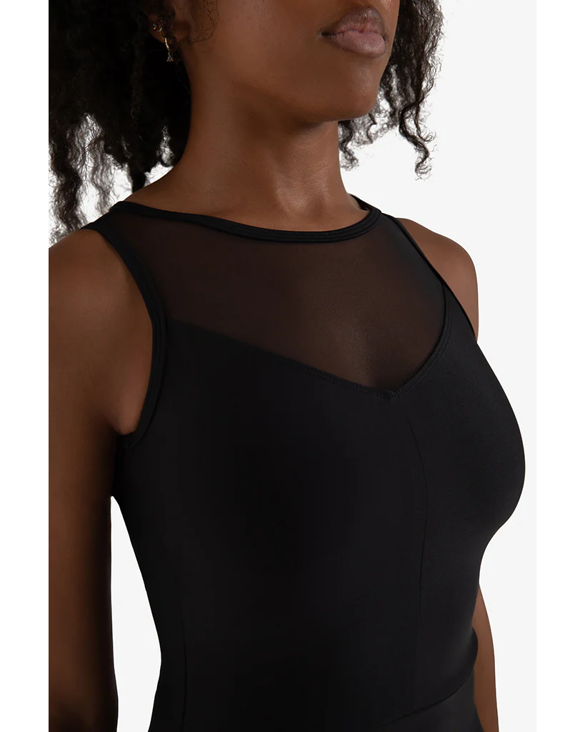 Capezio Yarrow Mesh Neckline Open Back Tank Leotard - 12269W Womens - Image 4