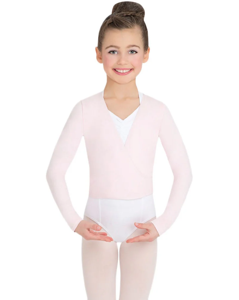 Capezio Classic Long Sleeve Wrap Top - CC850C Girls - Image 3