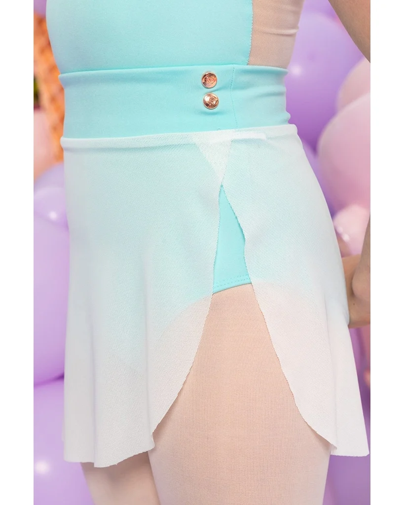 Claudia Dean World Odile Ice Cream Collection Rose Gold Clip Seamed Wrap Skirt - Womens - Image 3