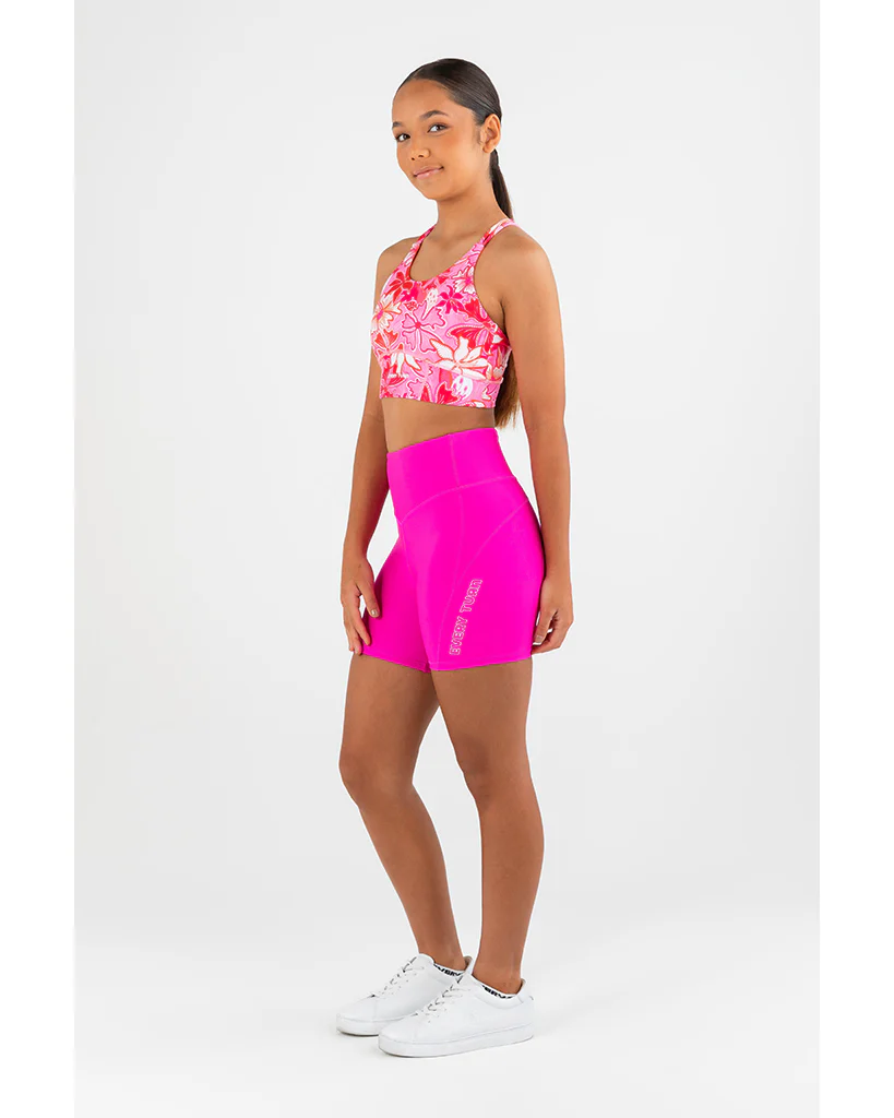 Every Turn Balanced Bodi Workout Short - Girls - Pink Cosmos - Image 4