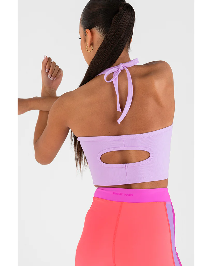 Every Turn Halter Rib Singlet - Girls - Lavender - Image 3