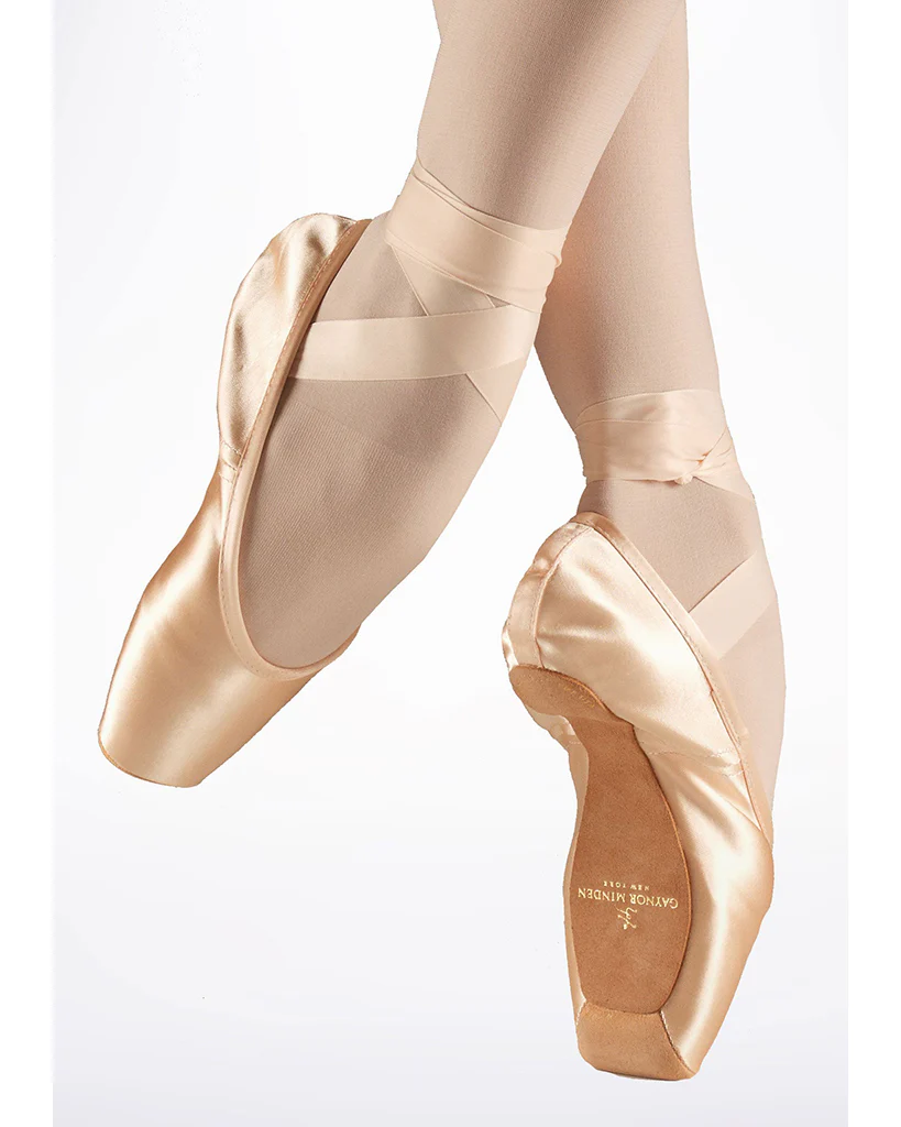 Gaynor Minden Europa Suede Tip Classic Fit Pointe Shoes - Extra Flex Shank High Heel Deep Vamp - Womens - Image 2