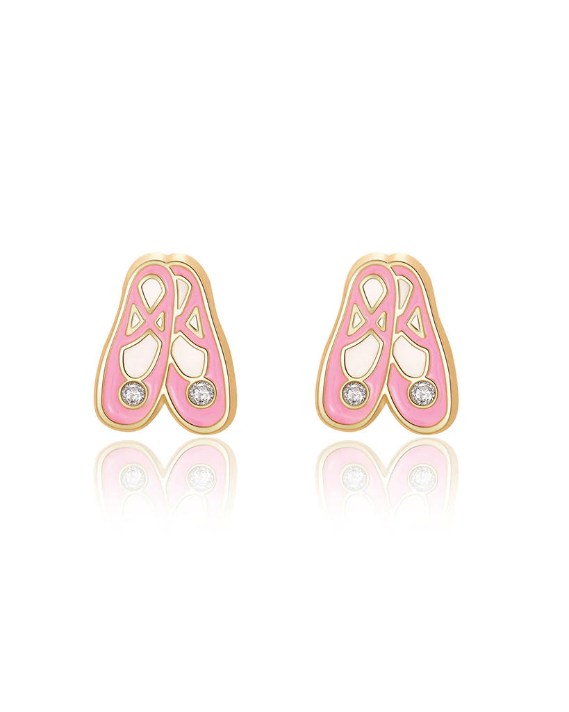 Girl Nation Ballet Slippers Cutie Stud Earrings