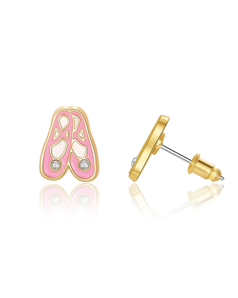 Girl Nation Ballet Slippers Cutie Stud Earrings - Image 2
