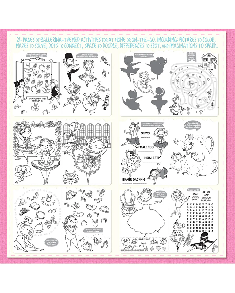 Girl Nation Little Book of Big Fun Activity Book - Pretty Ballerinas - Image 3
