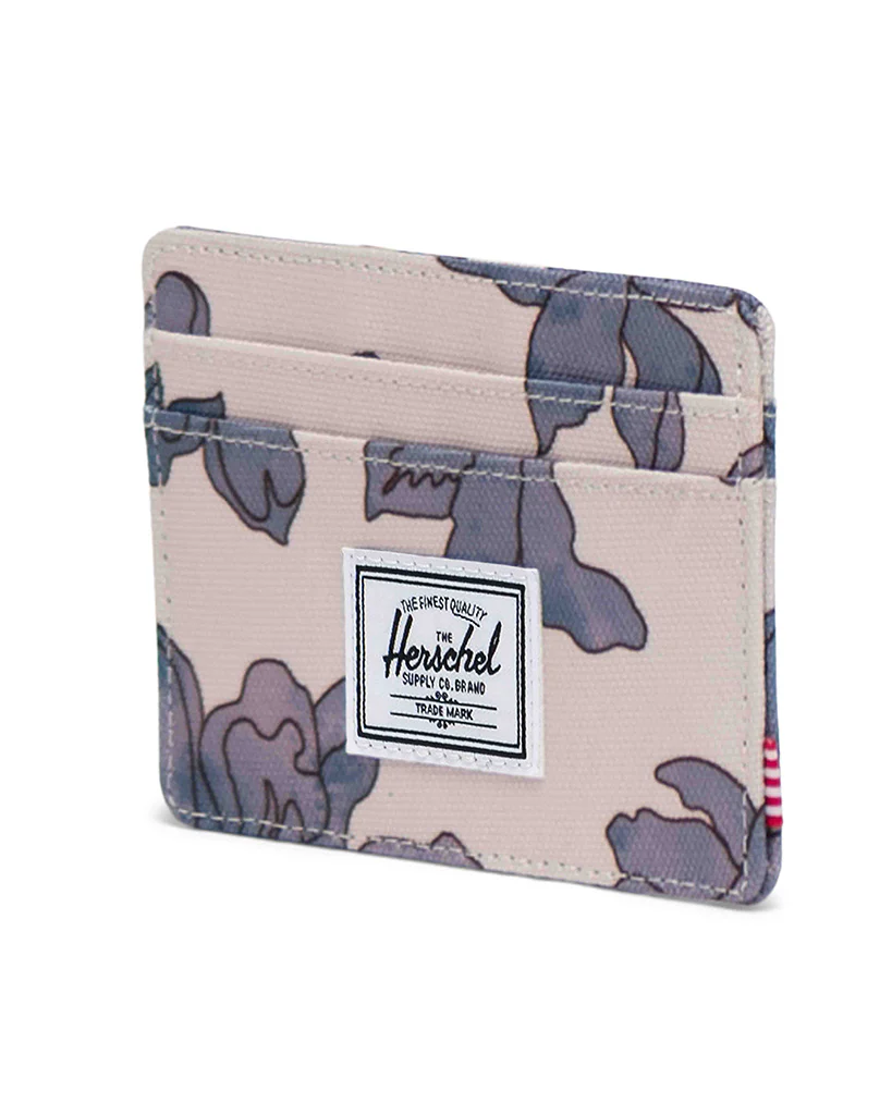 Herschel Supply Co Charlie Cardholder Wallet - Moonbeam Floral Waves - Image 2