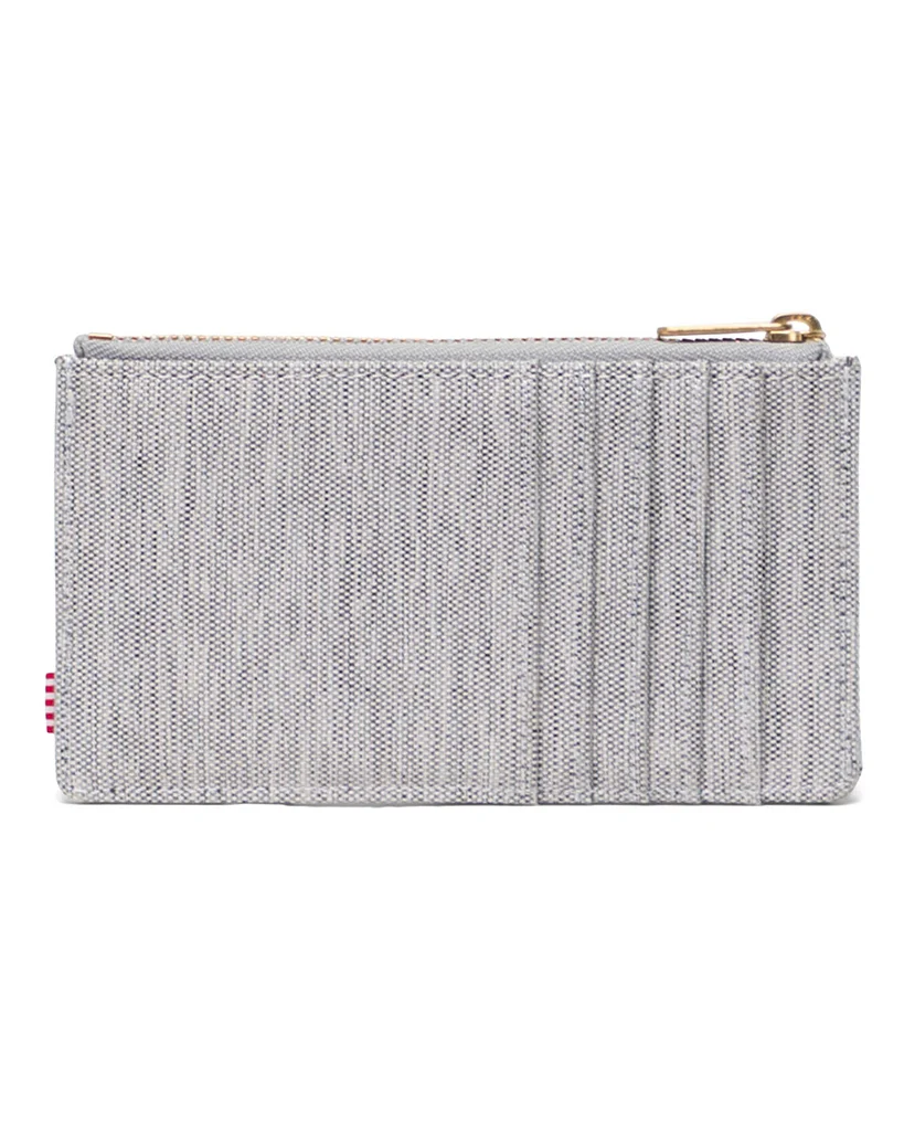 Herschel Supply Co Oscar II RFID Zip Wallet - Light Grey Crosshatch - Image 3