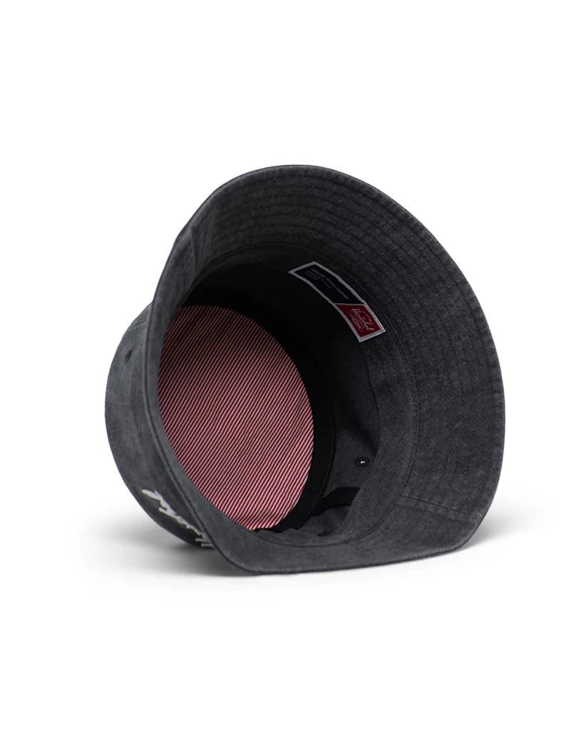 Herschel Supply Co Stonewash Bucket Hat - Black - Image 2