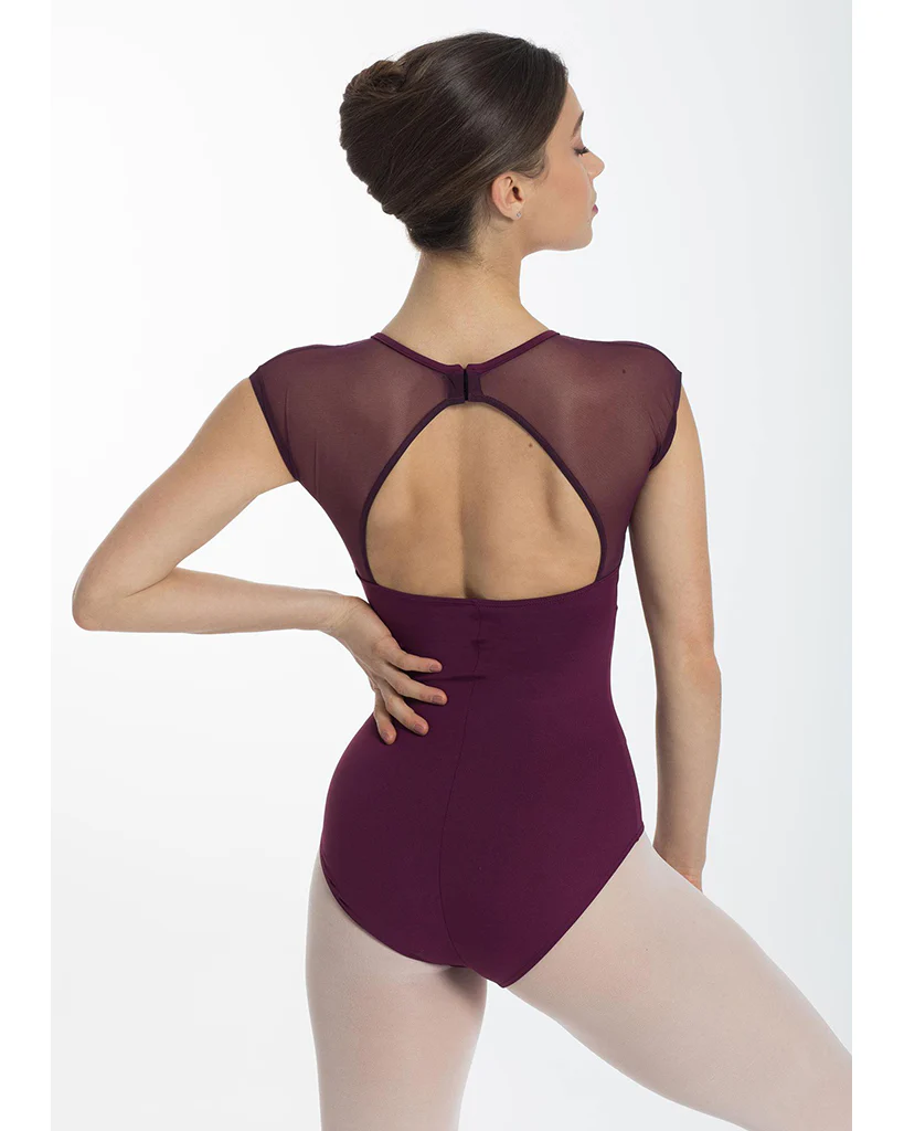 Intermezzo Bodymermiri Mesh Open Back Cap Sleeve Leotard - 31566 Womens - Image 4