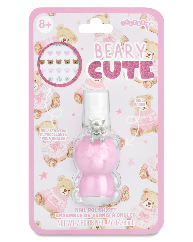 iscream Beary Cute Nail Polish Ring Set