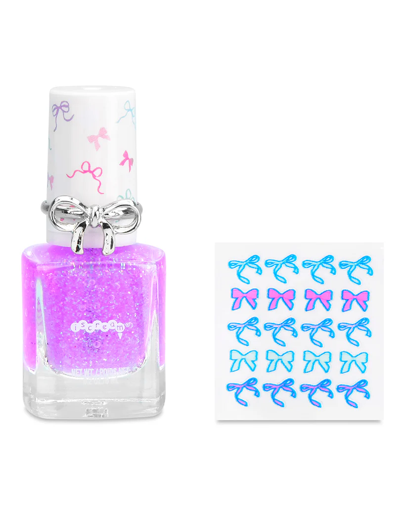 iscream Fancy Bows Nail Polish Ring Set - Image 2