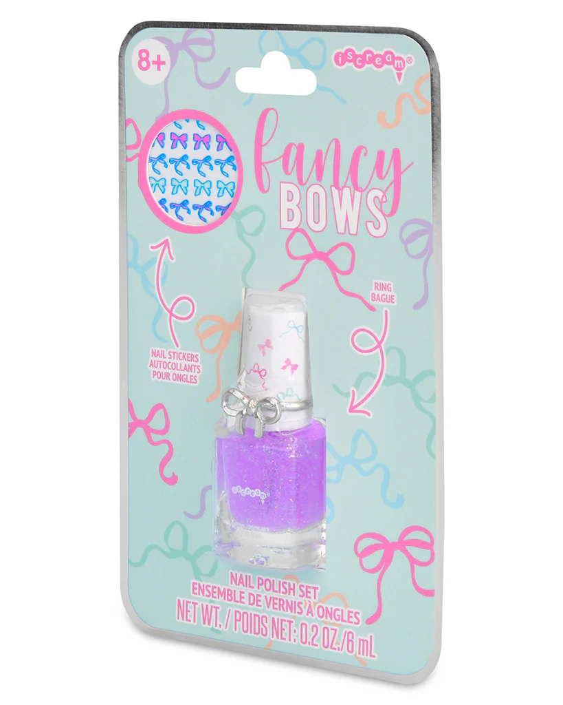 iscream Fancy Bows Nail Polish Ring Set - Image 4