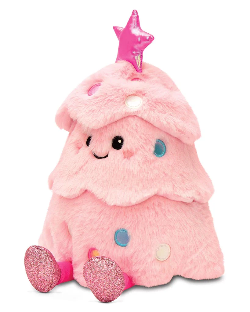 iscream Glitter Pink Christmas Tree Plush Toy - Image 2