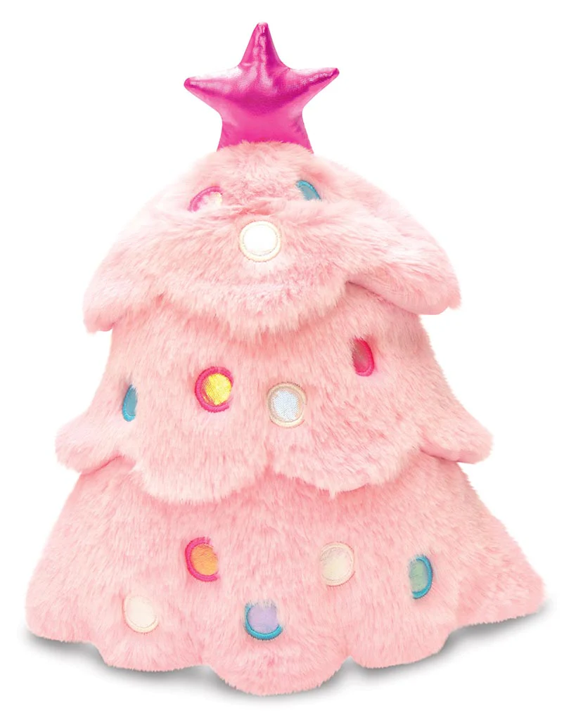 iscream Glitter Pink Christmas Tree Plush Toy - Image 3