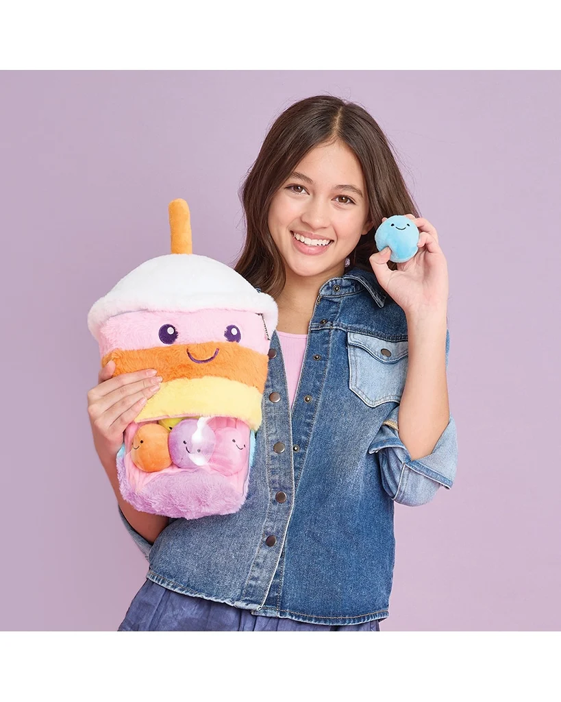 iscream Rainboba Tea Fur Pillow - 7804184 - Image 3
