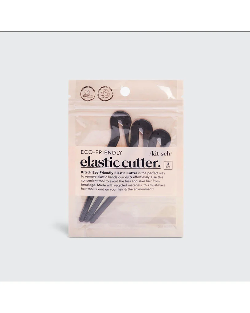 Kitsch Eco-Friendly Elastic Cutters 3pc Set - Black - Image 3
