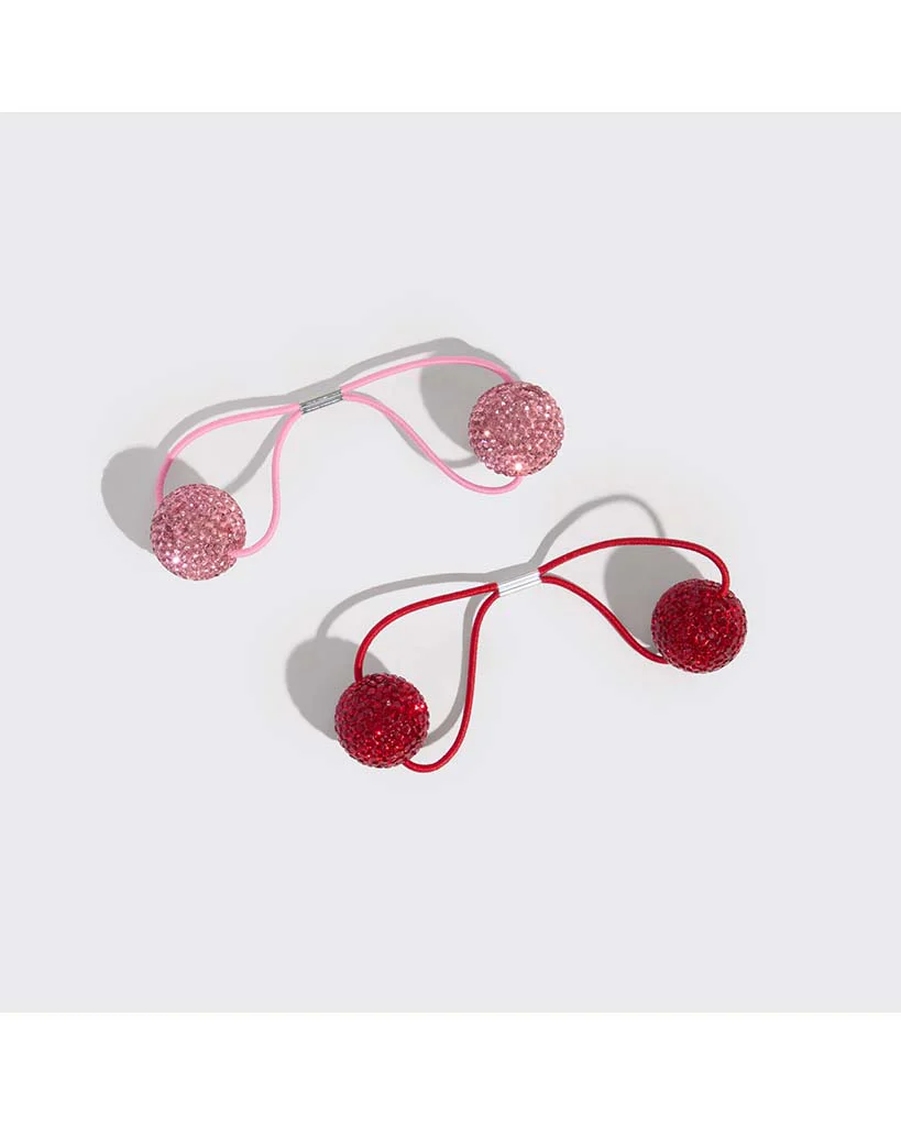 Kitsch Holiday Bubble Hair Ties 2 pc Set - Image 2
