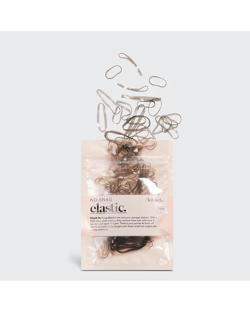 Kitsch NO-Snag Elastic 100pc - Brown - Image 2