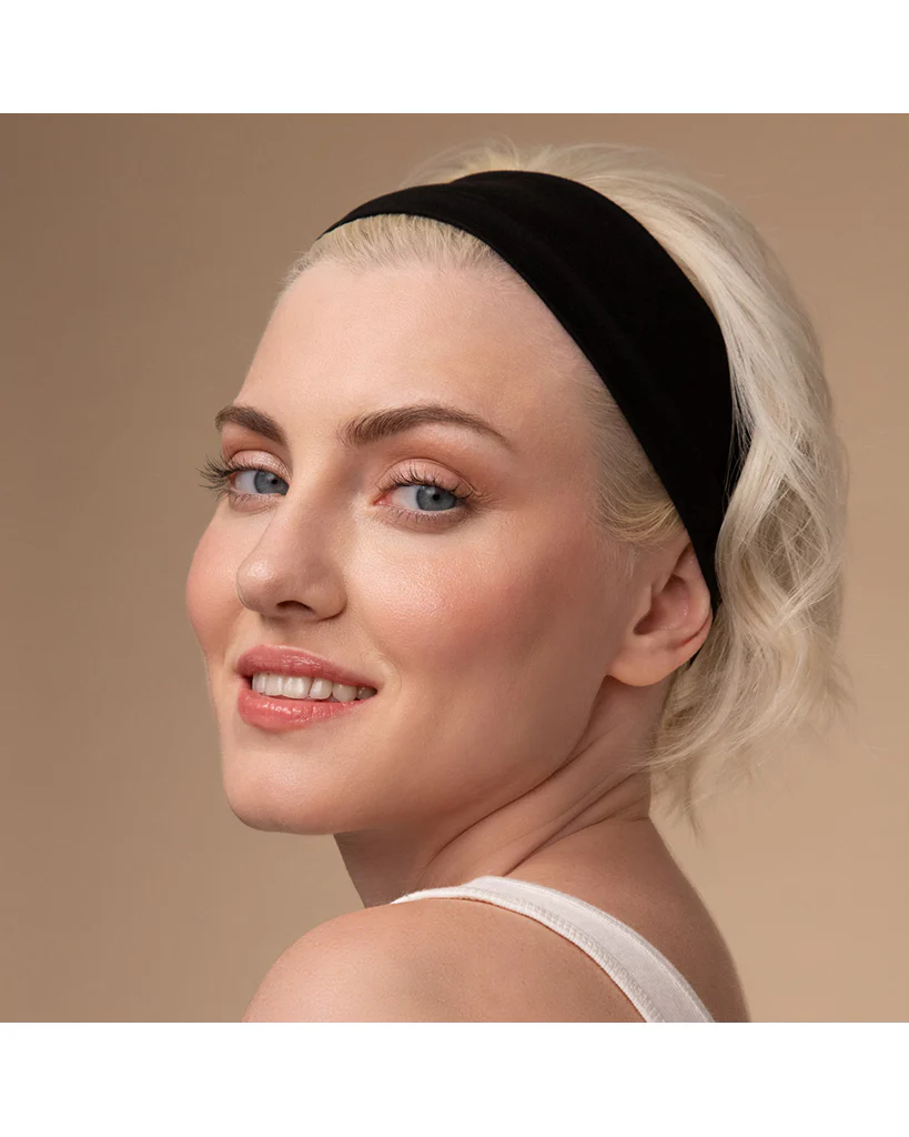 Kitsch Recycled Fabric Active Headbands 3pc Set - Black - Image 4