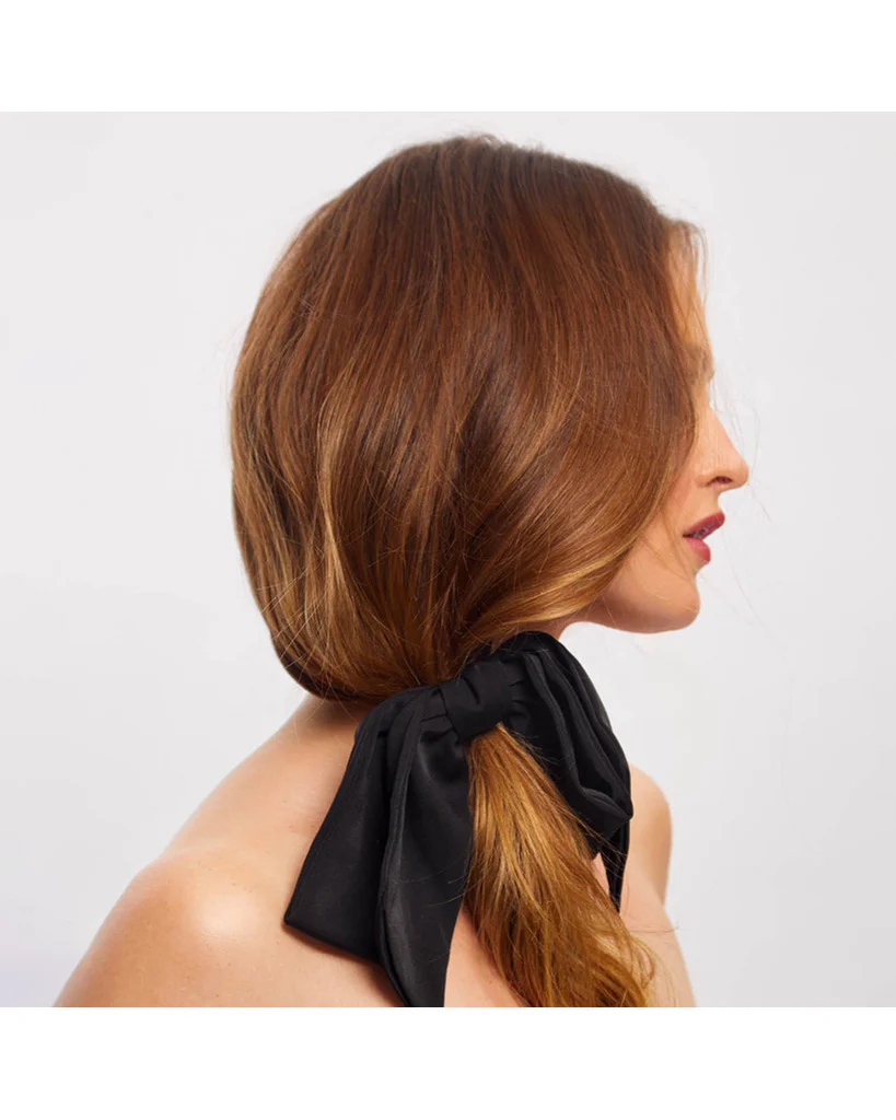 Kitsch Recycled Fabric Bow Hair Clip 1pc - Black - Image 7