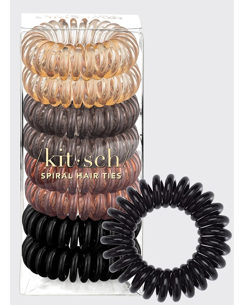 Kitsch Spiral Hair Ties 8 Pack - Image 2