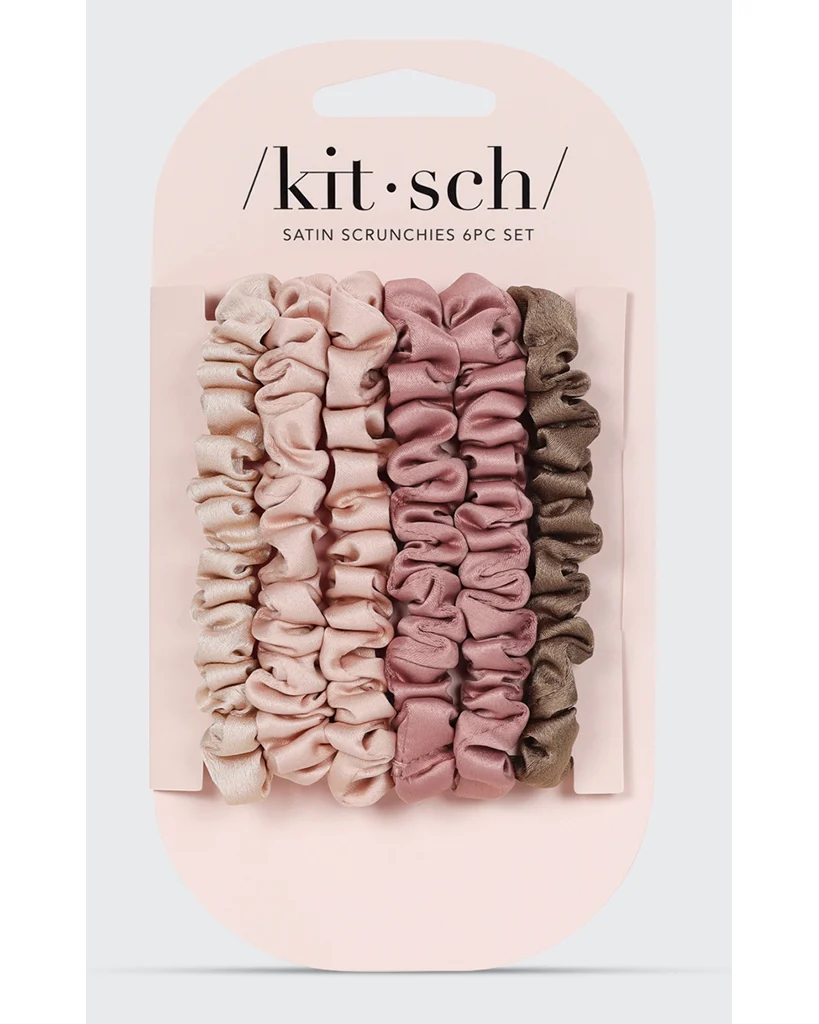 Kitsch Ultra Petite Satin Scrunchies 6pc