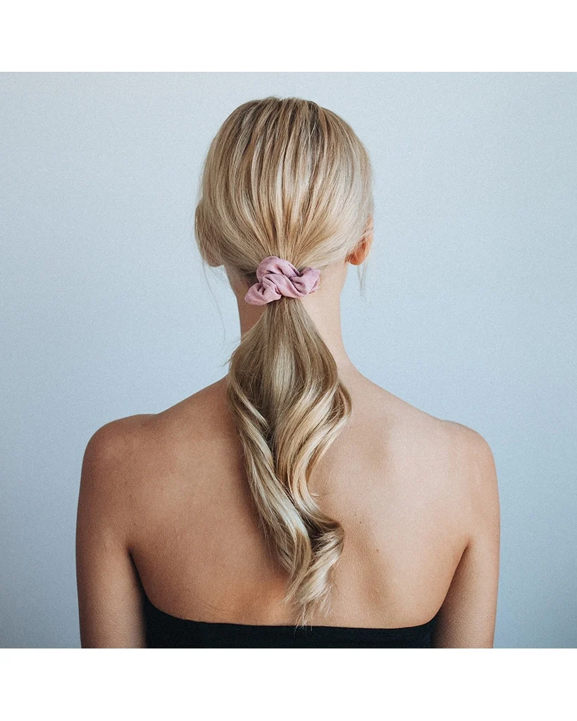 Kitsch Velvet Scrunchies - Blush and Mauve - Image 5