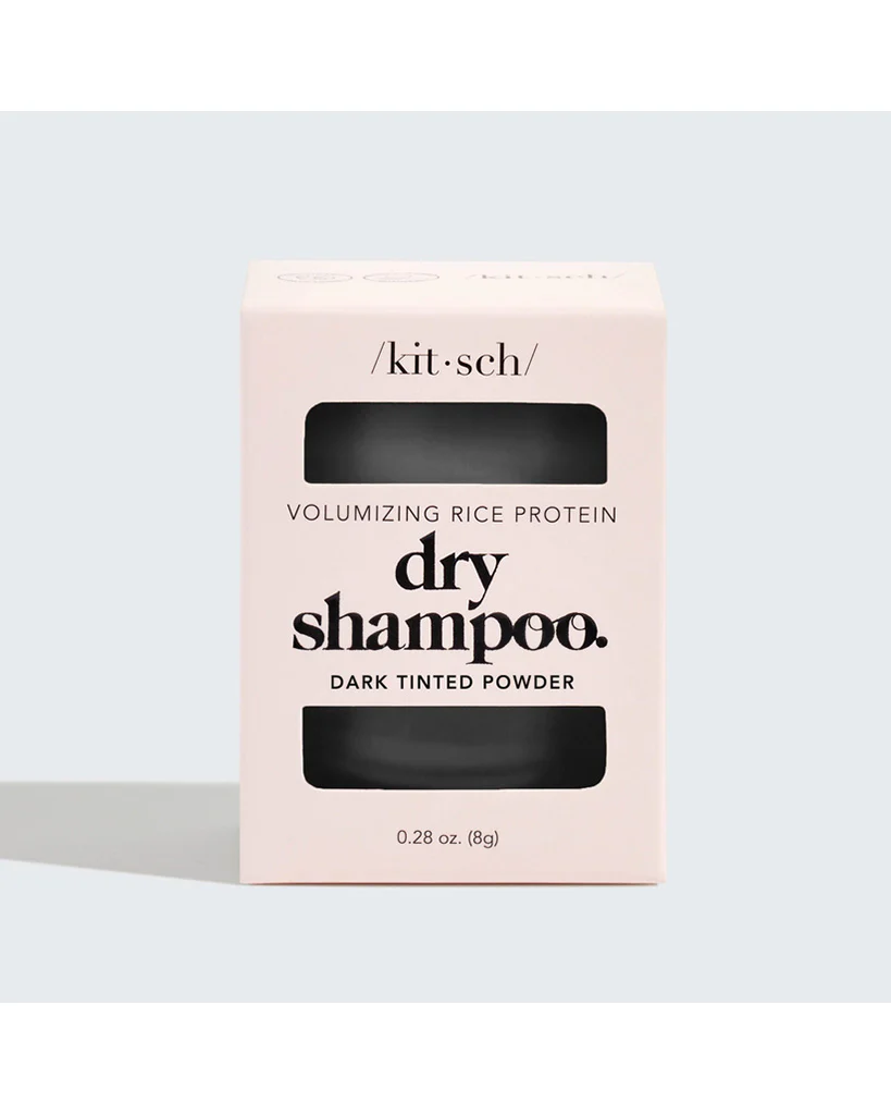 Kitsch Volumizing Rice Protein Dry Shampoo - Dark Tinted Powder - Image 7