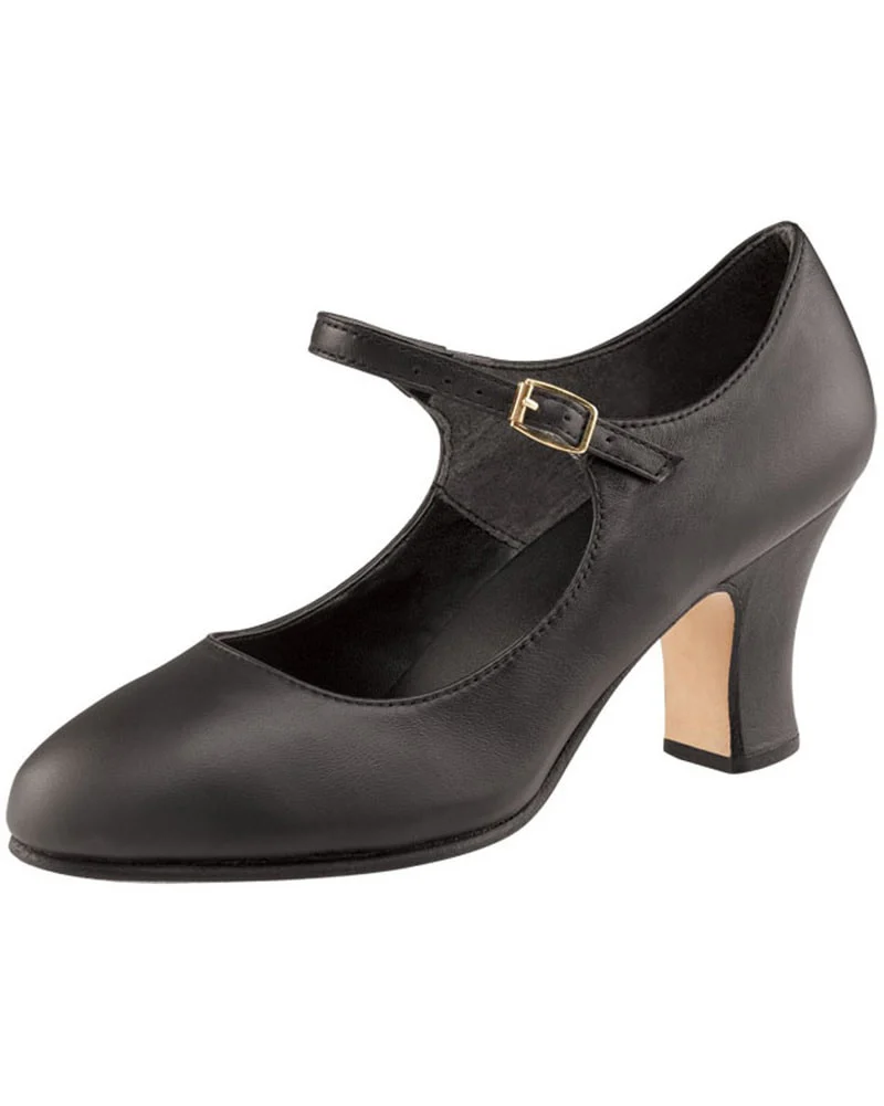 Capezio Manhattan Leather 2.5" Character Shoes - 653 Womens - Image 2