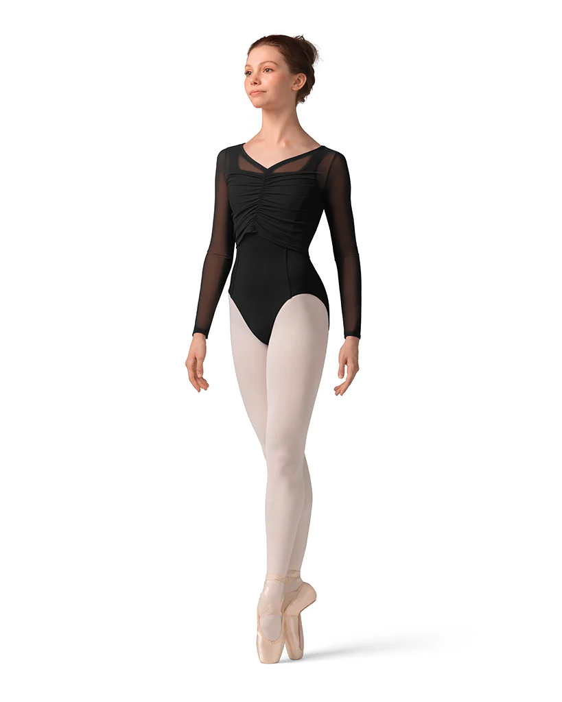 Mirella Gathered Mesh Long Sleeve Top - M30001L Women - Image 3